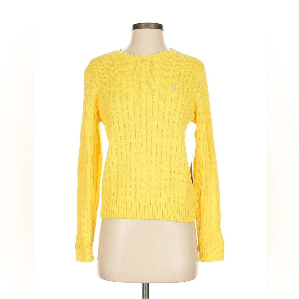Ralph Lauren Yellow Crew Neck Sweater (NWT)